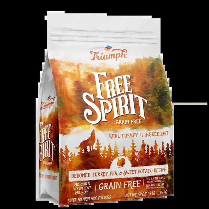 Triumph Free Spirit Grain Free Turkey, Pea, & Sweet Potato Recipe Dry Dog Food