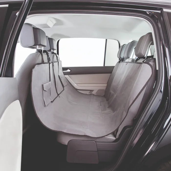 Trixie Car Seat Cover with Two Pockets for Dogs and Cats (Grey)