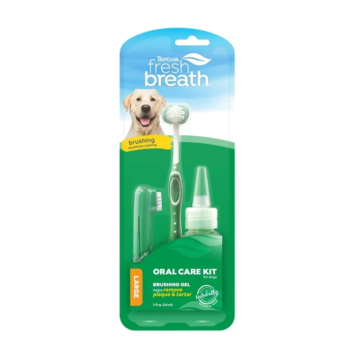 Tropiclean Fresh Breath Oral Care Kit for Dogs, Large