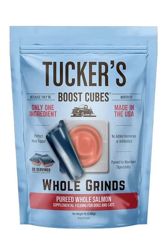 Tucker’s Boost Cubes Whole Grinds Salmon Dog Topper