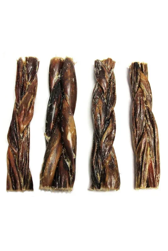 Tuesday’s Natural Dog Co. Braided Beef Gullet Chew 6-inch, 4 pack