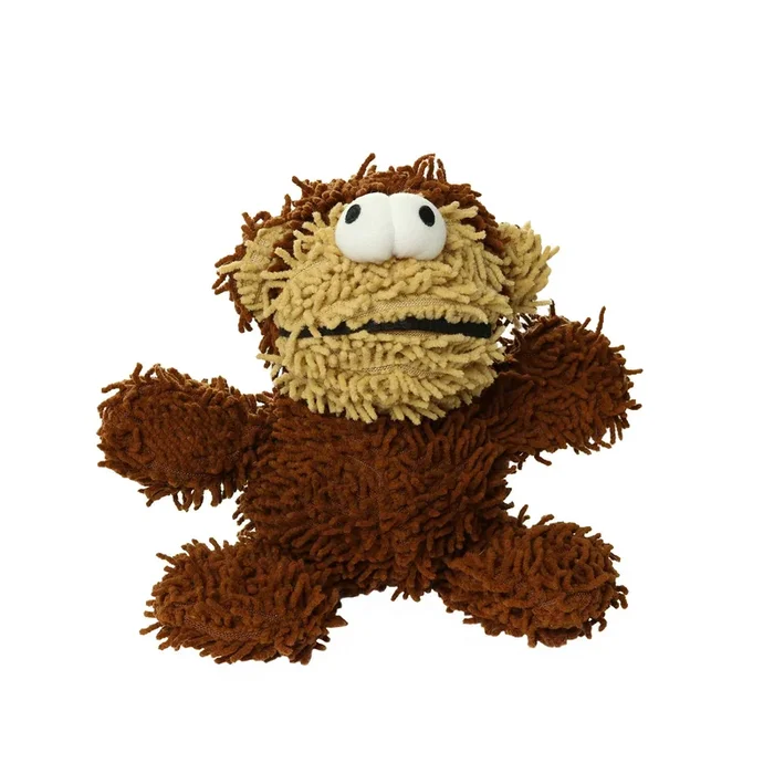 Tuffy Dog Toys – VIP Products – Mighty Microfiber Ball Med Monkey, Durable, Squeaky Dog Toy