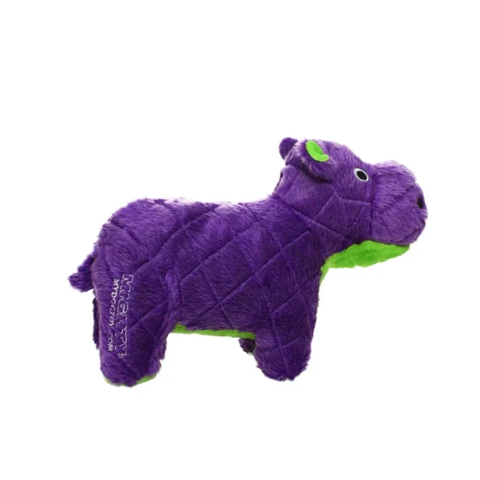 Tuffy Dog Toys – VIP Products – Mighty Safari Hippo – Purple, Plush, Squeaky Dog Toy