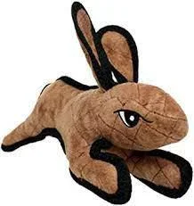 Tuffy Jr Barnyard Rabbit Brown Dog Toy