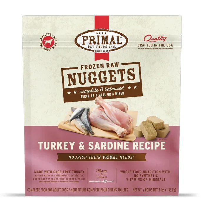 Turkey & Sardine Frozen Raw for Dogs