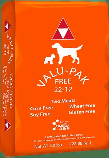 Valu-Pak Free 22-12 Performance Gluten Free Dry Dog Food (Orange Bag)