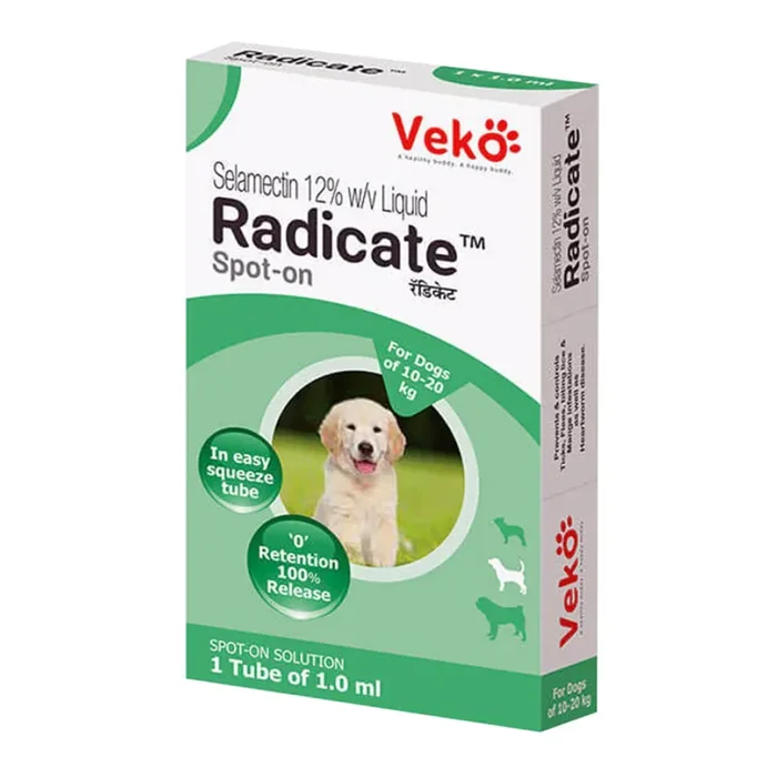 Veko Radicate Tick and Flea Control Spot On for Dogs (10-20kg)