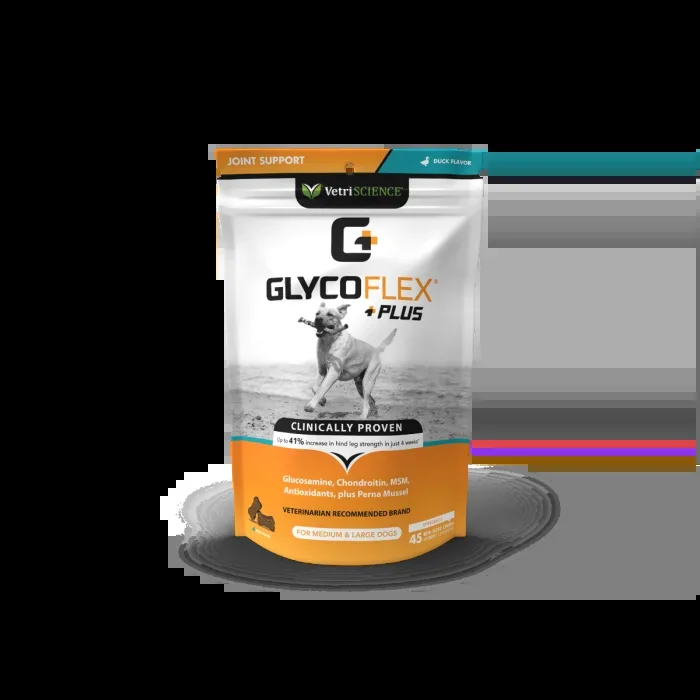 VetriScience GlycoFlex® Plus Hip & Joint Supplement for Dogs Chew Duck Flavor