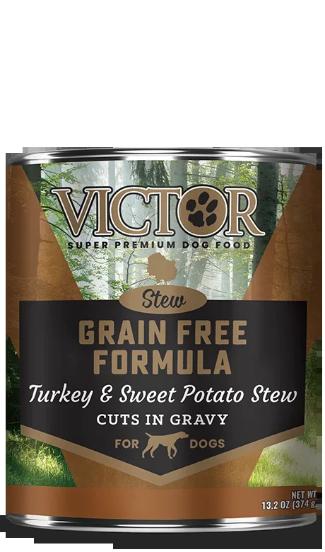 Victor Pet Food Grain Free Formula Turkey and Sweet Potato Cuts in Gravy