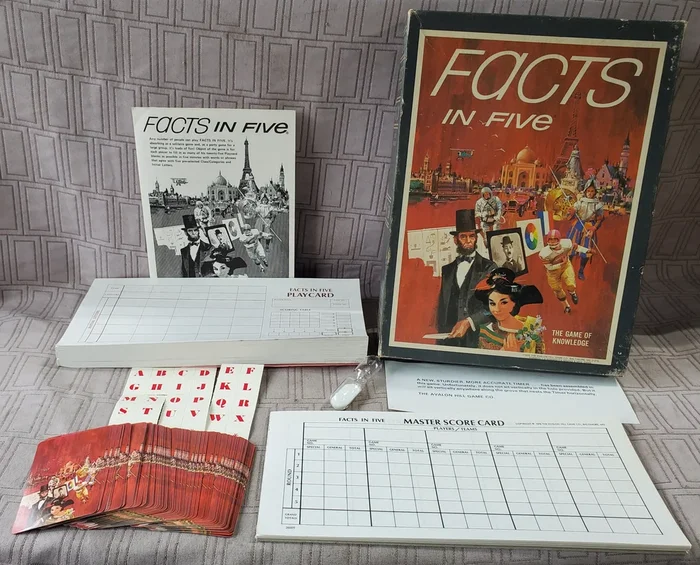 Vintage 1976 Facts in Five The Game of Knowledge