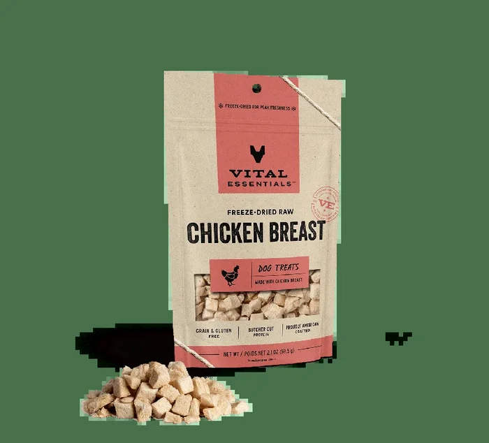 Vital Essentials Freeze Dried Raw Chicken Breast Dog Treats
