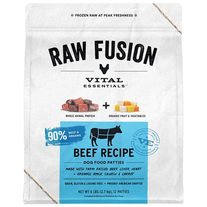Vital Essentials Raw Fusion Beef Patties (In Store Only Pick Up)