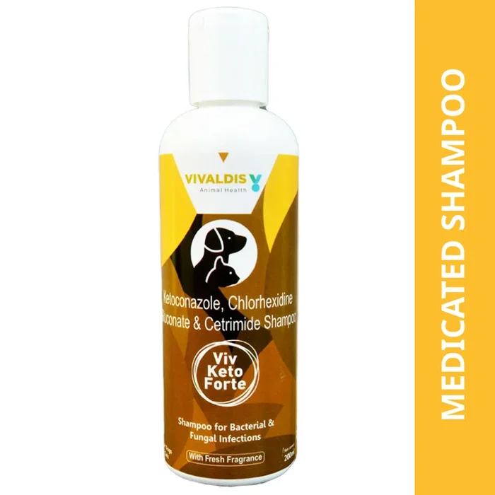 Vivaldis Viv Keto Forte Antifungal & Antibacterial Shampoo (200ml)
