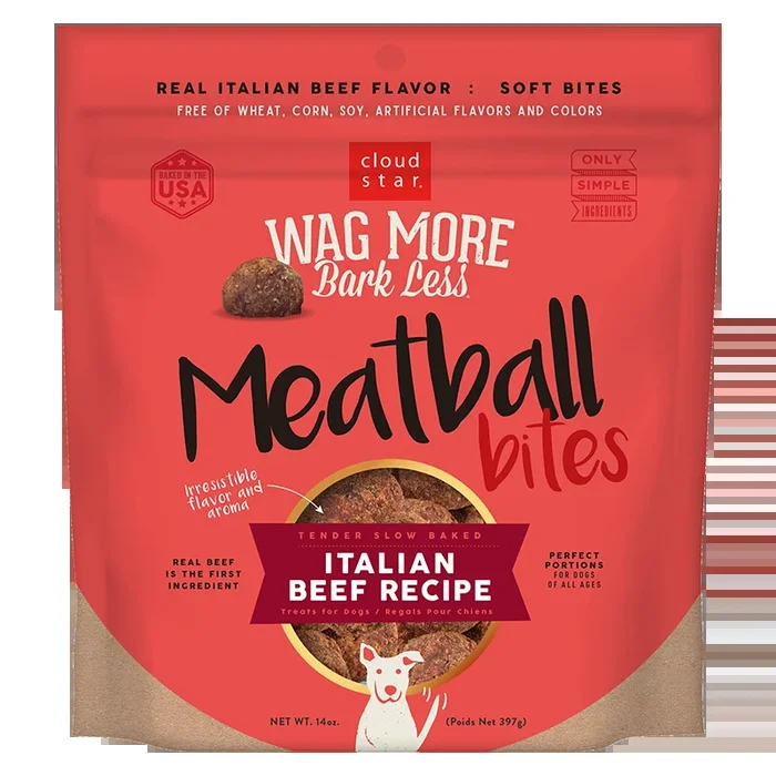 Wagmore Grain Free Meatball Bites Italian Beef Recipe 14oz