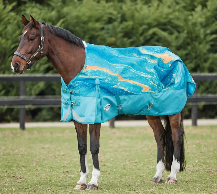 WeatherBeeta ComFITec Plus Dynamic II Standard Neck Horse Blanket – 1200D, 220g Medium Weight, Waterproof, Breathable