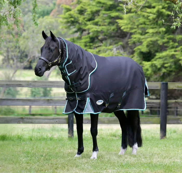 WeatherBeeta ComFITec Ultra Cozy III Detach-a-Neck Heavy Horse Blanket, 1800D, 360 Grams