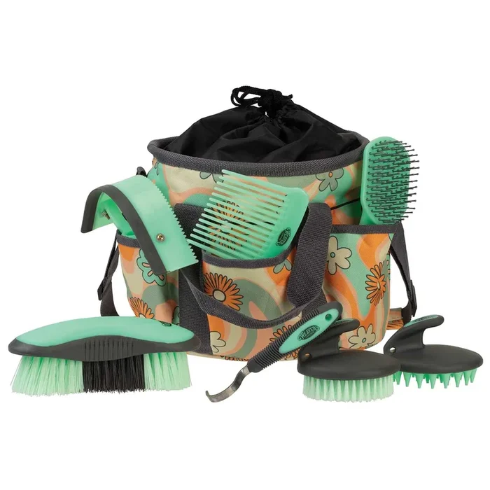 Weaver 7 Piece Patterned Horse Grooming Kit with Tote