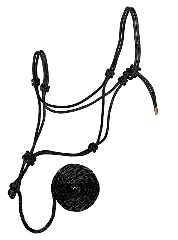 Weaver Leather Diamond Braid Rope Halter with Lead