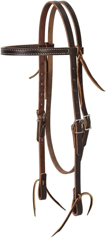 Weaver Turquoise Cross Skirting Leather Browband Horse Headstall