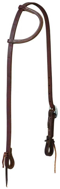 Weaver Working Tack Sliding Ear Headstall, 5/8″, Stainless Steel