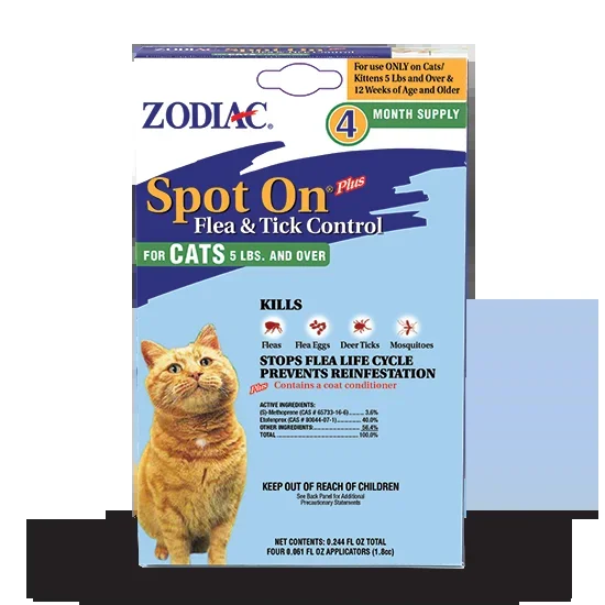 Wellmark International ZODIAC® SPOT ON® PLUS FLEA & TICK CONTROL FOR CATS & KITTENS