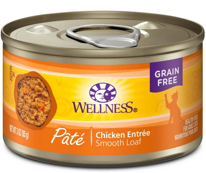 Wellness Complete Health Paté – All Breeds, Adult Cat Chicken Entrée Canned Cat Food