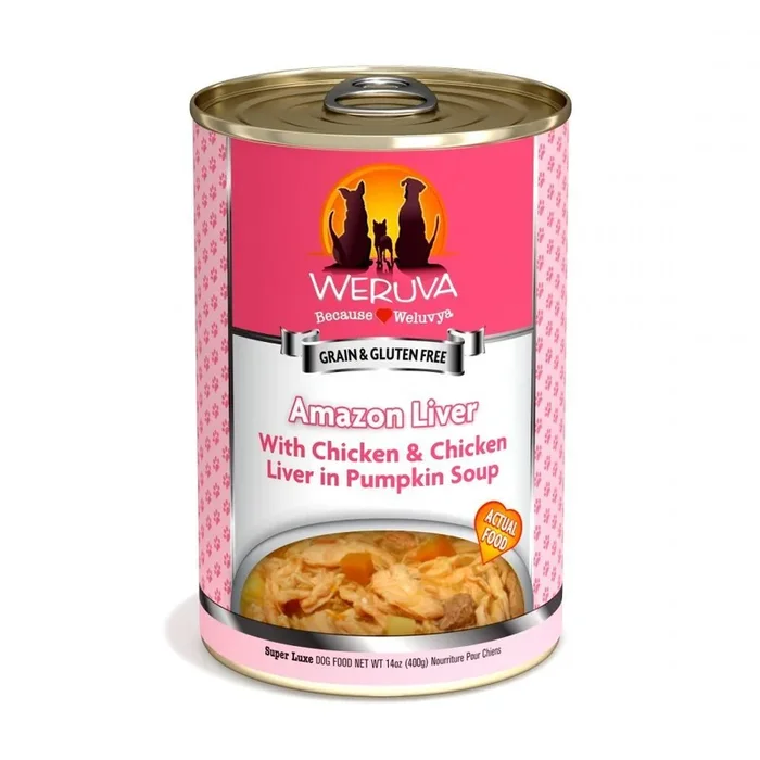 Weruva Amazon Livin’ with Chicken & Chicken Liver in Pumpkin Soup Canned Dog Food
