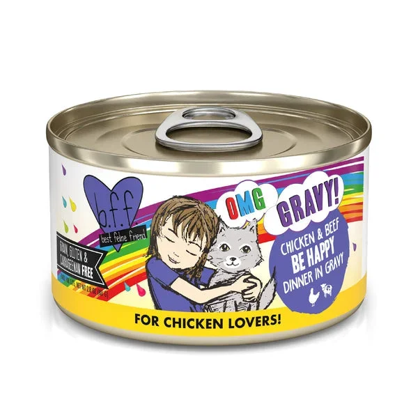 Weruva B.F.F. OMG GRAVY! Chicken & Beef Be Happy Dinner in Gravy