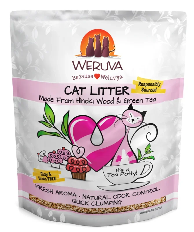 Weruva It’s a Tea Party Hinoki Wood and Green Tea Cat Litter