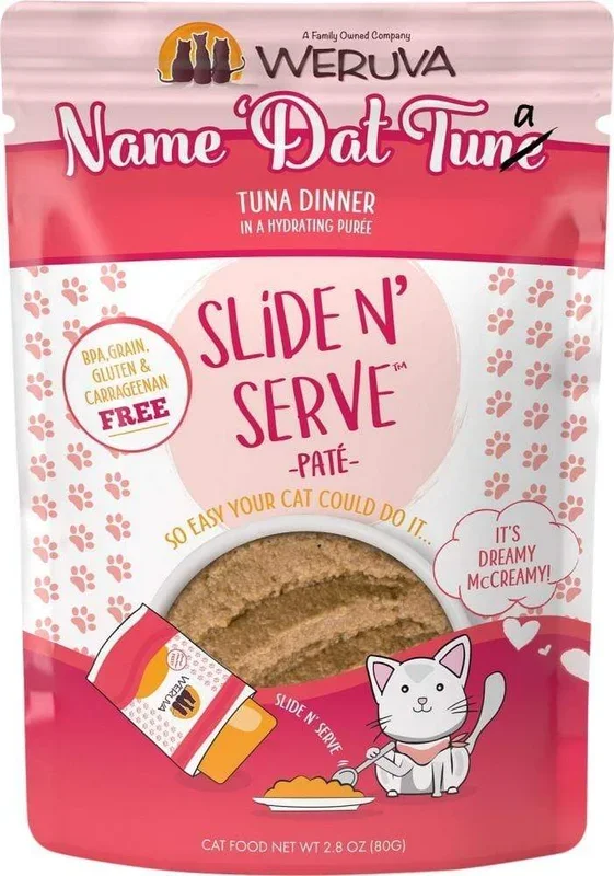Weruva Slide N’ Serve Grain Free Name ‘Dat Tuna Tuna Dinner Wet Cat Food Pouch Single