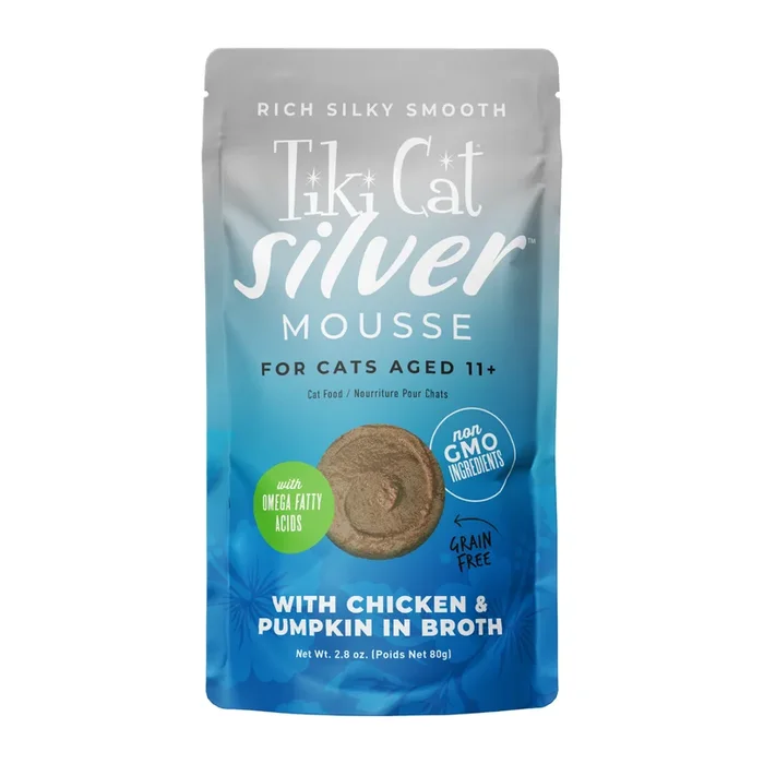 Wet Cat Food – SILVER MOUSSE – Chicken & Pumpkin in Broth