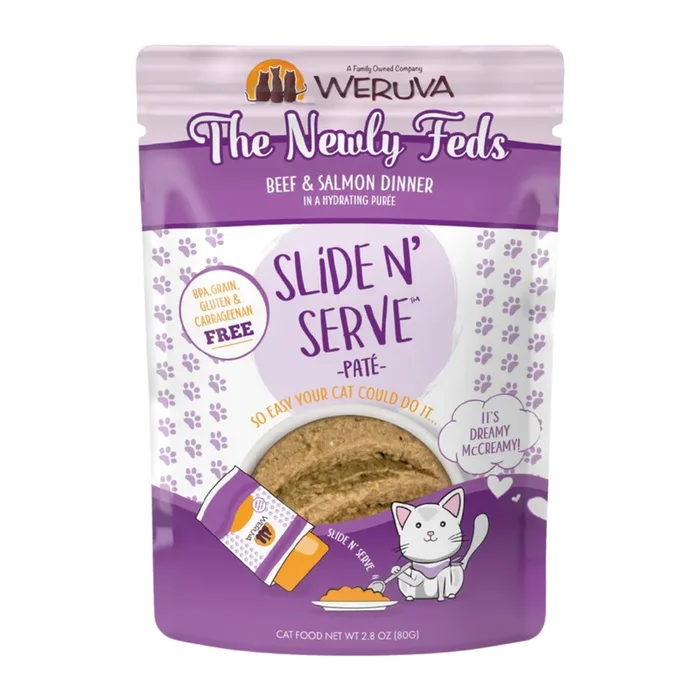 Wet Cat Food – SNS Paté – The Newly Feds – Beef & Salmon Dinner in a Hydrating Purée