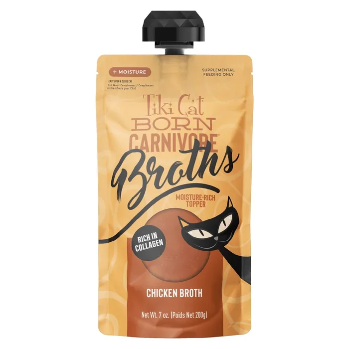 Wet Cat Food Topper – BORN CARNIVORE – Chicken Broth