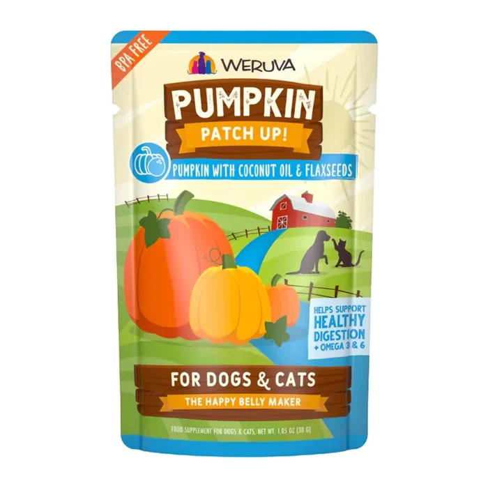 Wet Food Supplement For Dogs & Cats – PUMPKIN PATCH UP! – Pumpkin with Coconut Oil & Flaxseeds