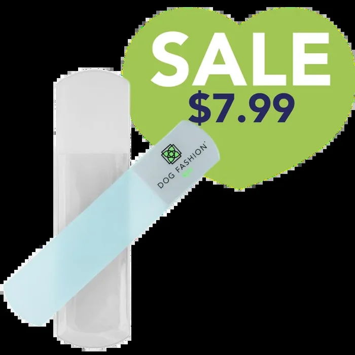 White Glass Nail File by Dog Fashion Spa