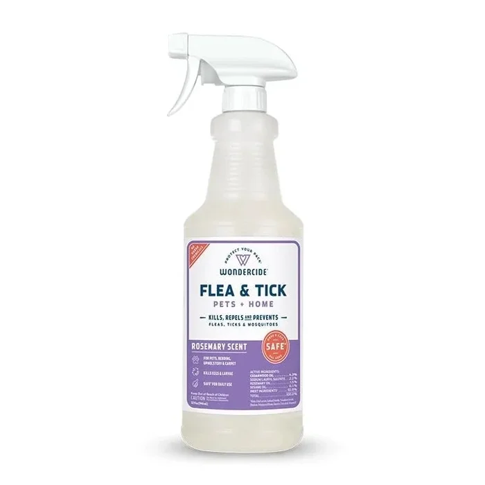 WONDERCIDE Flea and Tick Spray Pets + Home Rosemary