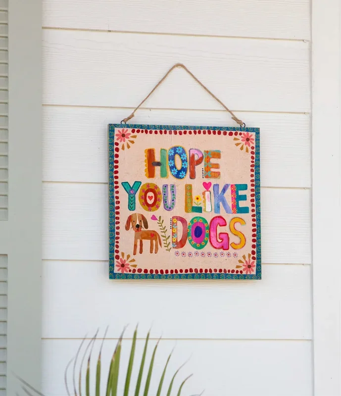 Wooden Dog Sign