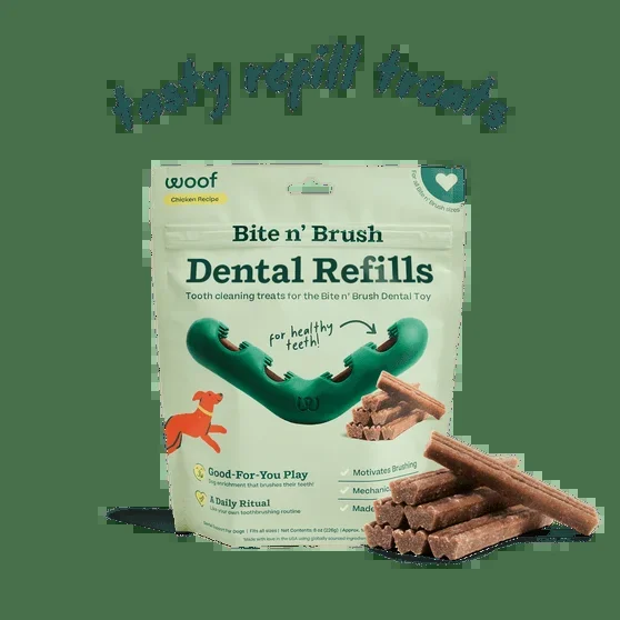 Woof Bite n’ Brush Refills Dog Toy