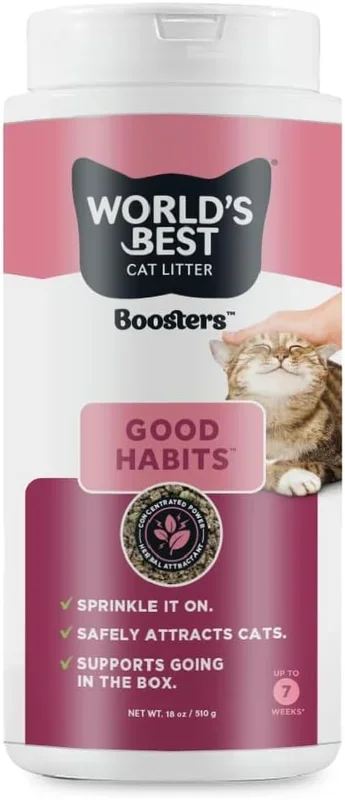 World’s Best Cat Litter Boosters Good Habits, 18-oz Canister