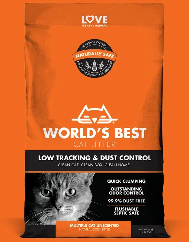 World’s Best Cat Litter Low Tracking & Dust Control Cat Litter