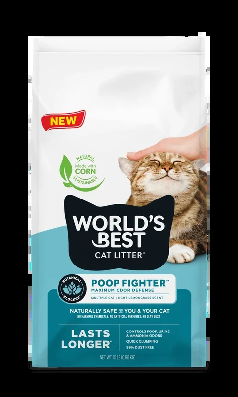 World’s Best Poop Fighter Maximum Odor Defense Cat Litter