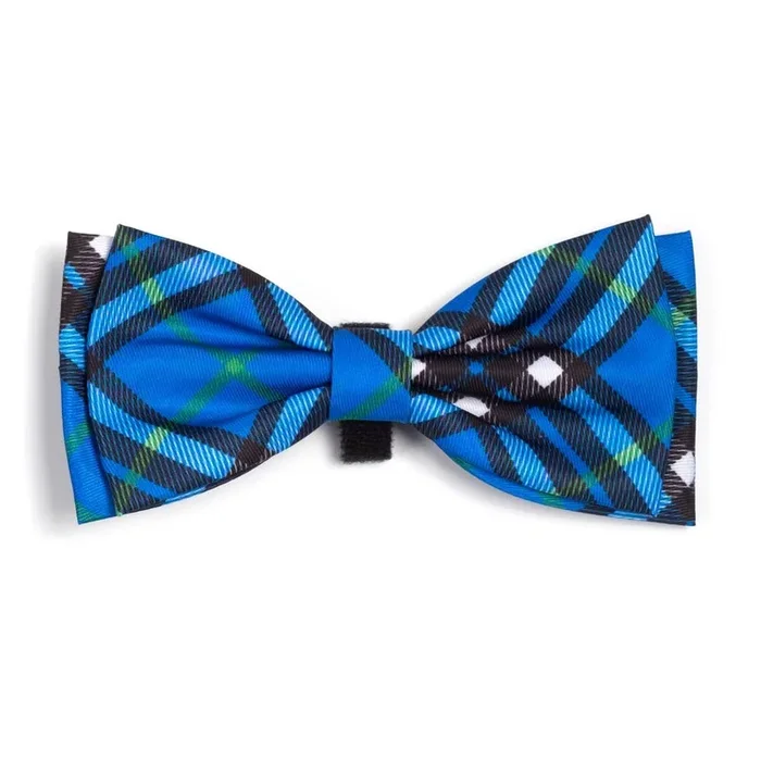 Worthy Dog – Bias Plaid Bow Tie