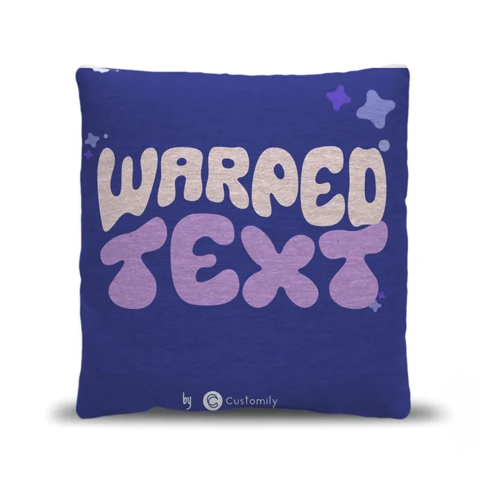 Woven Pillows – Wavy Text