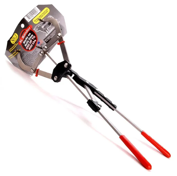 XL Bander Castrator – Plier-Type Bloodless Castration Tool for Bulls, Heavy-Duty Latex Bands Sold Separately