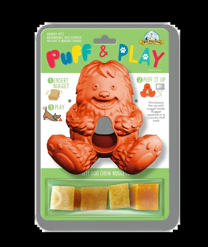 Yeti Dog Chews Yeti Puff and Play Dog Toy