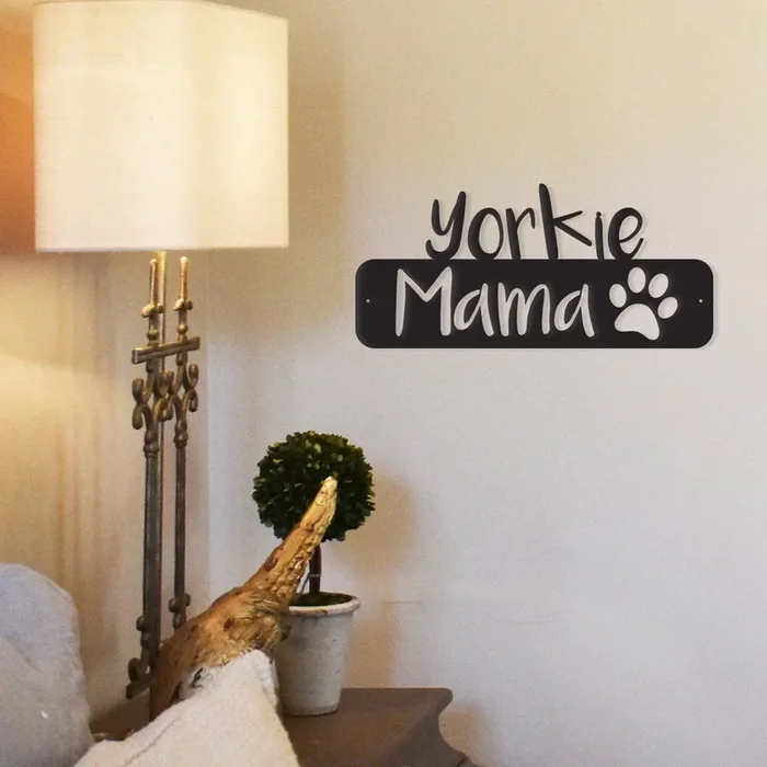 Yorkie Mama – Metal Wall Art/Décor