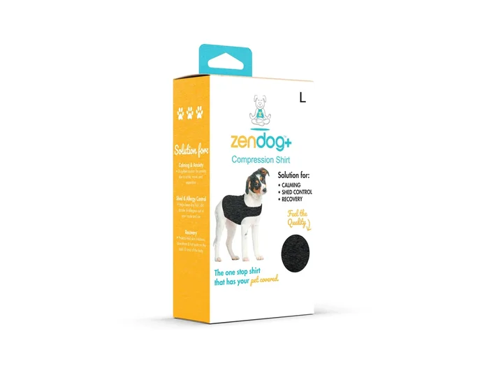 ZenDog+ (Calming Shirt, Shed Control Garment, Recovery Shirt: Large