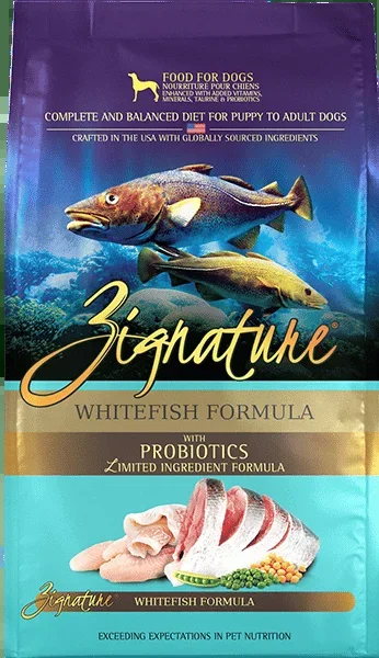 Zignature Limited Ingredient Whitefish Formula Dry Dog Food