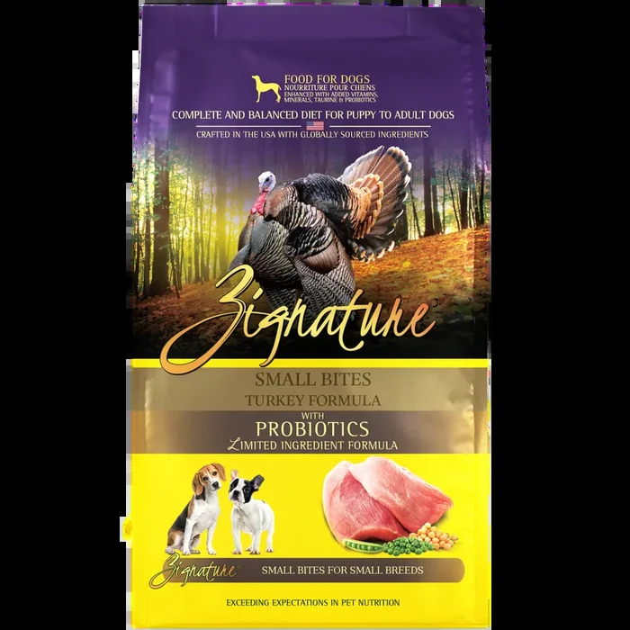 Zignature Small Bites Turkey Formula Dry Dog Food