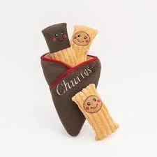 Zippy Burrow Churro Dog Toy Medium